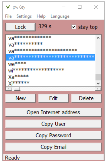 pwKey - the password tool